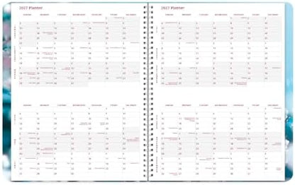 Brownline® 2027 Essential Weekly Planner, Appointment Book, 12 Months, January to December, Twin-Wire Binding, 11" x 8.5", Cherry Blossoms (CB950G.03)