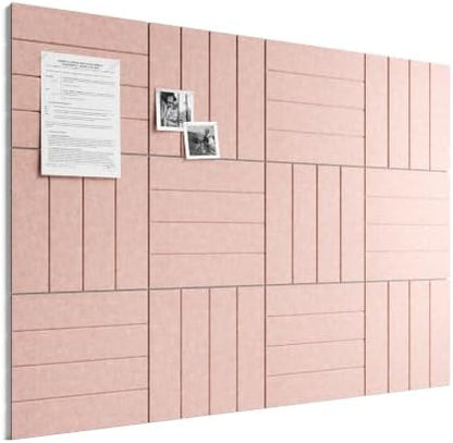 Bumusty 48" x 36" Large Cork Board Alternative, Pink
