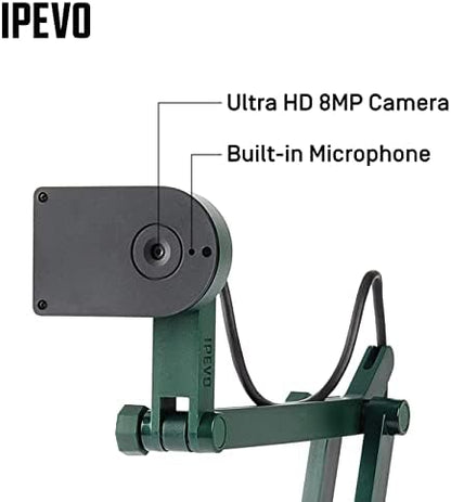 IPEVO V4K Ultra High Definition 8MP USB Document Camera — Mac OS, Windows, Chromebook Compatible for Live Demo, Web Conferencing, Distance Learning, Remote Teaching (Pack of 8)
