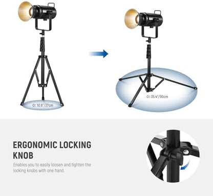 NEEWER 71" Portable Light Stand, Reverse Folding Photography Tripod, ST180R