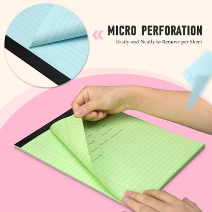36 Pack Legal Pads 8.5 x 11 Note Pads Wide Ruled Colored Legal Pads 8.5x11