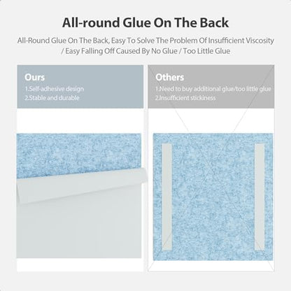 12 Pack Square Acoustic Panels Self Adhesive Sound Proof Foam