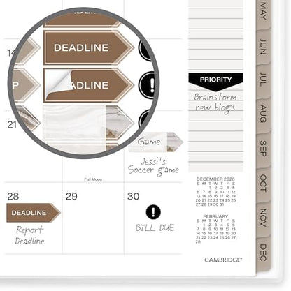 Mead Cambridge 2027 Planner, Weekly & Monthly, 5.5" x 8.5", Massimo (1853-200-27)