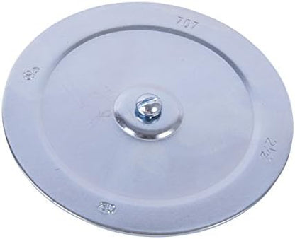 Gardner Bender KO707 Metal Knockout Seal, 2½ Inch Conduit Size, Marked Size, Rust-Proof Galvanized Steel, 16 AWG Steel, ⅜ Inch Thread, Embossed - Self Centering, For Knockout Punch / Die Conduit, Cover, 10 Pk.