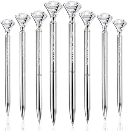 HISHER 20 Pack Custom Crystal Ballpoint Pens Smooth ABS Plastic Twist Pen