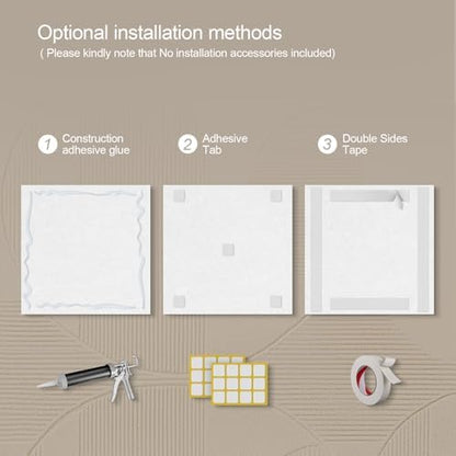 UMIACOUSTICS 3 Pcs 0.7Inch Thick Art Acoustic Panels, Decorative Acoustical Wall Panels, Sound Absorbing Art Panels for Home, Office, Hotel, Cerulean-Mist-Veil