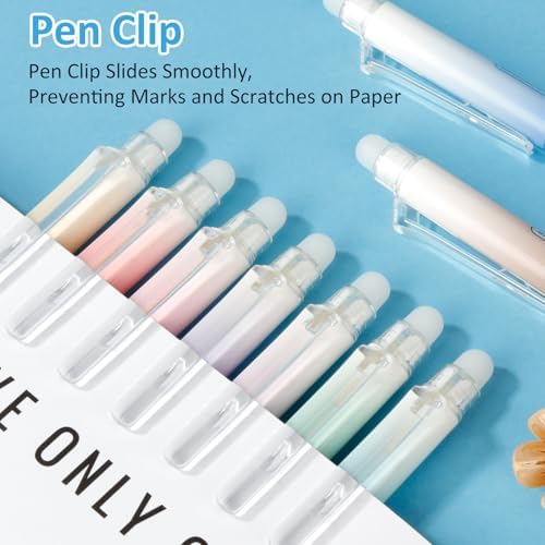 Solati 36 Colors Erasable Gel Pens, Fine Point 0.7mm Colored Erasable Pens, Make Mistakes Disappear, Assorted Color Inks for Writing, Journaling, Taking Notes, School Office Home (36 colors)