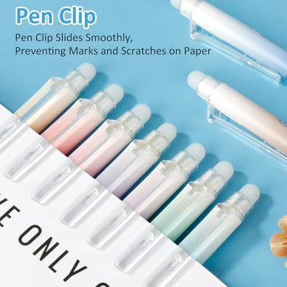 Solati 36 Colors Erasable Gel Pens, Fine Point 0.7mm Colored Erasable Pens, Make Mistakes Disappear, Assorted Color Inks for Writing, Journaling, Taking Notes, School Office Home (36 colors)
