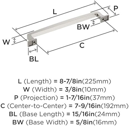 Amerock 7-9/16" Westerly Satin Nickel Drawer Pull