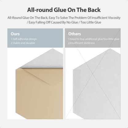 12 Pack Hexagon Acoustic Panels Self Adhesive Sound Proof Foam(Snow White)