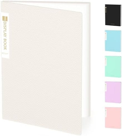 Sooez Binder with Plastic Sleeves 18-Pocket, Displays 36 Pages, 8.5"x11"