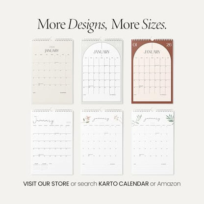 Karto Wall Calendar 2026 8.5x11 in - Golden
