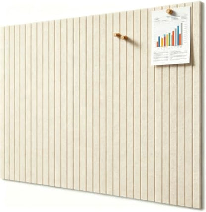 Large Felt Wall Tiles 48" x 36", Light Camel Cork Board Alternative