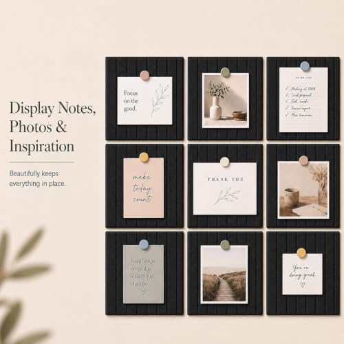 Stripe Felt Bulletin Board Tiles, Cork Board Alternative 48 x 36 in
