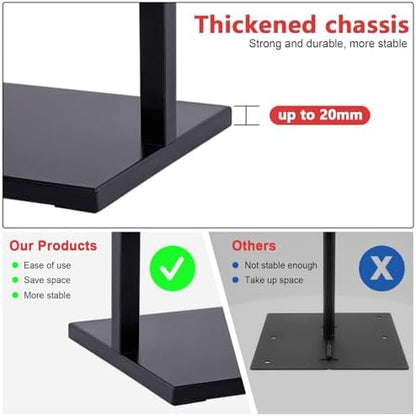 DISPLAYSWORKER Sign holder floor stand, heavy Duty Pedestal poster banner stand for display,22×28 inch slide-in double sided poster sign holder floor standing for board Display (Black, 22×28)