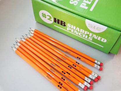 S & E TEACHER'S EDITION Pre-sharpened #2 Pencils, 1000 Count