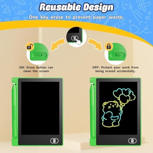 12 PCS Mini LCD Writing Tablet, 4.5 Inch Small Drawing Pad for Kids