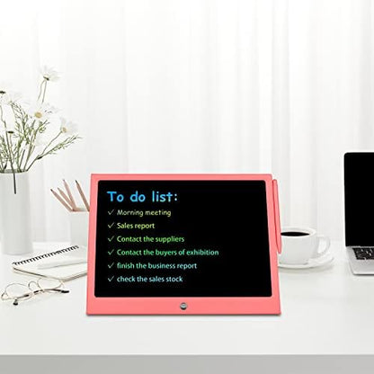 15 Inch LCD Writing Tablet, Colorful Doodle Board Drawing Pads, Educational Birthday Gift Toys for 3-6 Years Old Kids Toddler (Pink)