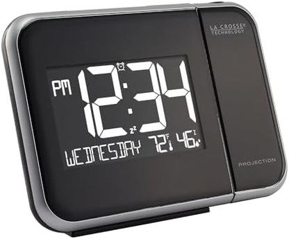 La Crosse Technology 616-1412 Projection Alarm Clock with Indoor Temperature