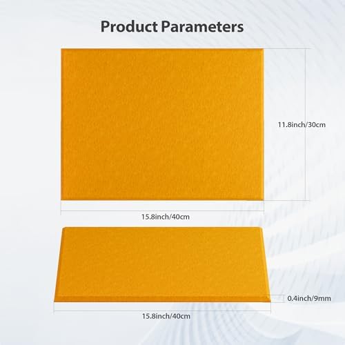 12 Pack Rectangle Acoustic Panels Self Adhesive Sound Proof Foam(Orange)