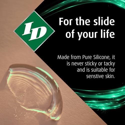 ID Millennium Silicone Personal Lubricant 1 Fl Oz Hypoallergenic Lube with Premium Quality, Ultra Smooth Feeling, Travel Tube, Made in USA by ID Lubricants