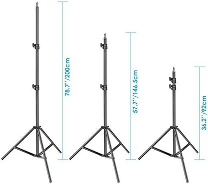 NEEWER Heavy Duty Light Stand 10ft/3m Adjustable Spring Cushioned Tripod
