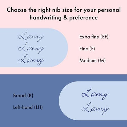 LAMY safari lightrose - Fountain Pen with ergonomic grip & polished steel nib in size F - ideal for any Writing & Calligraphy - including LAMY T 10 blue cartridge - Right-Handed