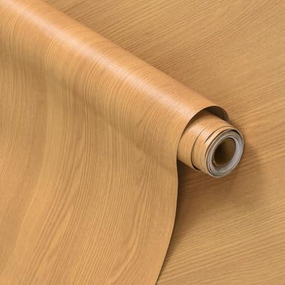 Extra Wide 31"x354" Wood Grain Contact Paper Brown Faux Wood Wallpaper