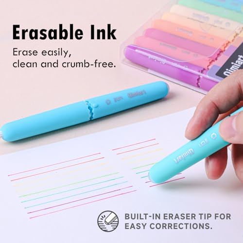 Erasable Gel Pens, 9 Pack Morandi Colors, 0.6mm Fine Point
