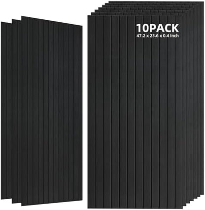 TO-TH Acoustic Panels 10 Pack Decorative Noise Cancelling Wall Panel, smoky