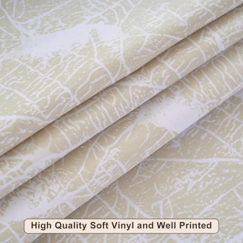 LIBERECOO Heavy Duty Vinyl Tablecloth with Flannel Backing Waterproof Oil-Proof Plastic Table Cloth Stain-Resistant Wipeable Rectangle or Square Table Cover for Indoor and Outdoor 60 x 84 Inch