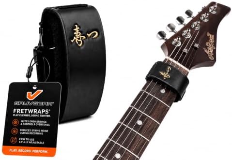 Gruv Gear Fret Wrap & Guitar Mute Matt Heafy EE Edition, Fretwrap for Acoustic, Electric & Bass | String Dampener Recording, Tapping & Practice Accessory (1 Pack, Small Matt Heafy EE Edition, Fits 4