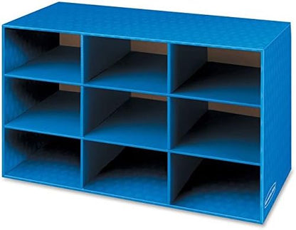 Bankers Box 9-Compartment Cubby Organizer, 16" x 28 1/4" x 13"