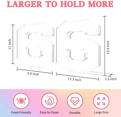 13.8" Acrylic Number Charcuterie Tray, Fillable Charcuterie Box (Number 6)
