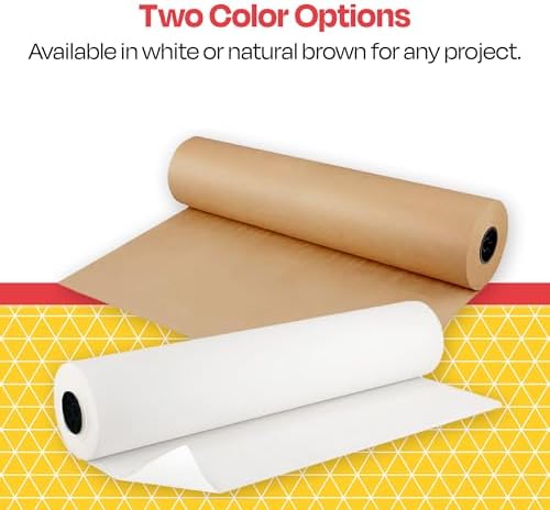School Smart Butcher Kraft Paper Roll, 40 lb, 24 Inches x 1000 Feet, Brown