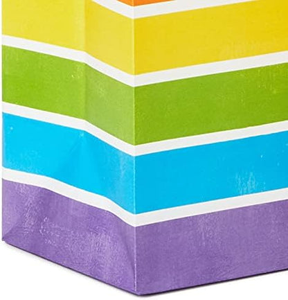 Hallmark Gift Bag Assortment, 12-Pack, 3 Sizes (Birthday, Stripes, Dots)