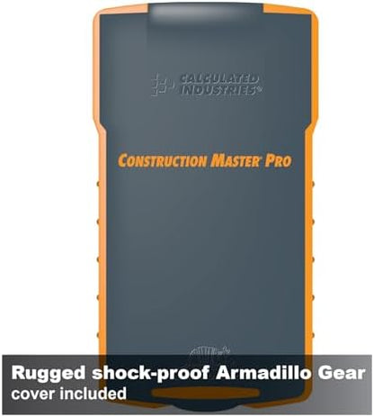Calculated Industries 4065 Construction Master Pro Advanced Construction Math Feet-inch-Fraction Calculator for Contractors, Estimators, Builders, Framers, Remodelers, Renovators and Carpenters