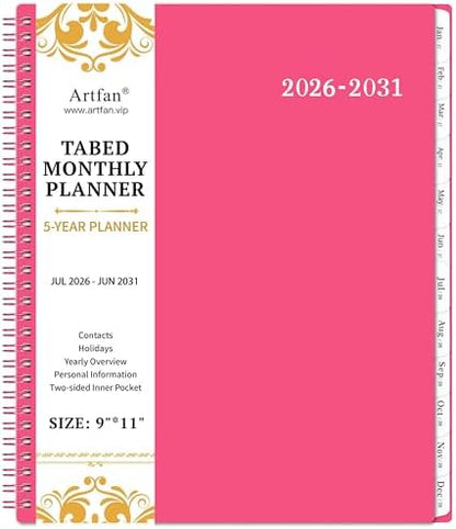 Monthly Planner 2026-2031 - 5 Year Planner, 2026-2031 Monthly Calendar