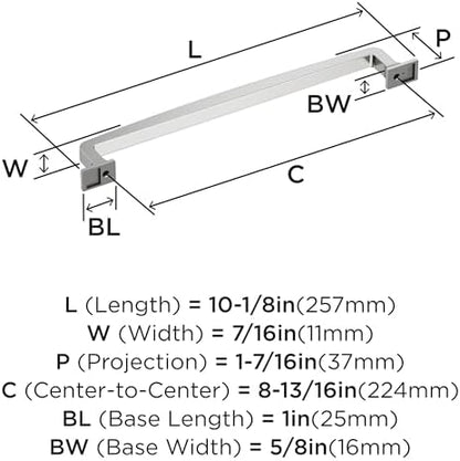 Amerock 8-13/16" Westerly Polished Chrome Drawer Pull