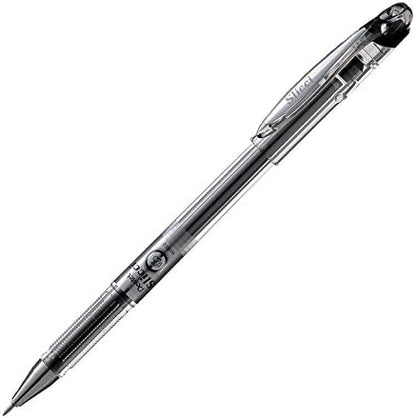 Pentel Arts Slicci Extra Fine Gel Pen, (0.25mm), Black Ink, Box of 12 (BG202-A)