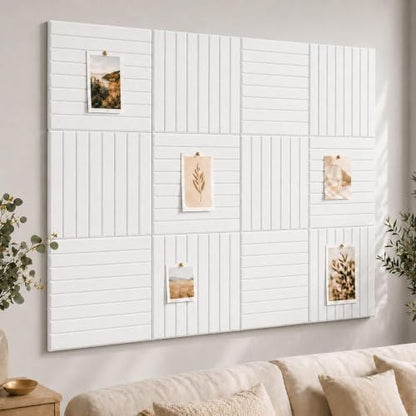 Stripe Felt Bulletin Board Tiles, Cork Board Alternative 24 x 36 in