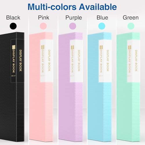 Sooez Binder with Plastic Sleeves 18-Pocket, Displays 36 Pages, 8.5x11 Presentation Folders with Clear Sheet Protectors, Art Portfolio Binder for Certificate & Office Project, Document Organizer