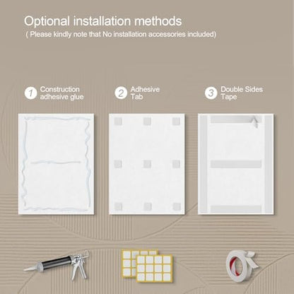 UMIACOUSTICS 8 Pcs 0.7Inch Thick Art Acoustic Panels Twice Thicker to other 0.35 Inch,Total 47.2” x 31.5” Decorative Acoustical Wall Panels for Home, Office, Hotel, Stars Shine-Brightly