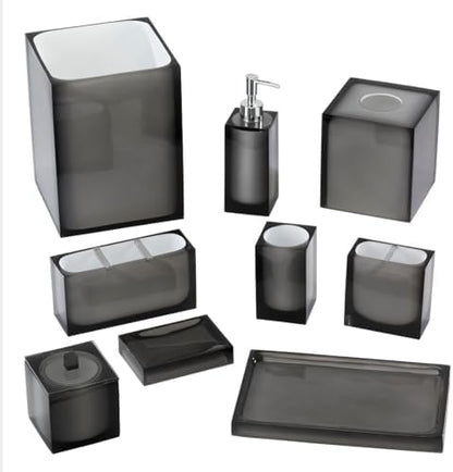 Avanti Linens - Wastebasket, Resin Trash Can, Ideal Home Essentials (Soho Collection)