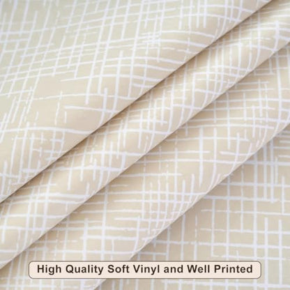 LIBERECOO Heavy Duty Vinyl Tablecloth with Flannel Backing Waterproof Oil-Proof Plastic Table Cloth Stain-Resistant Wipeable Rectangle or Square Table Cover for Indoor and Outdoor 60 x 102 Inch