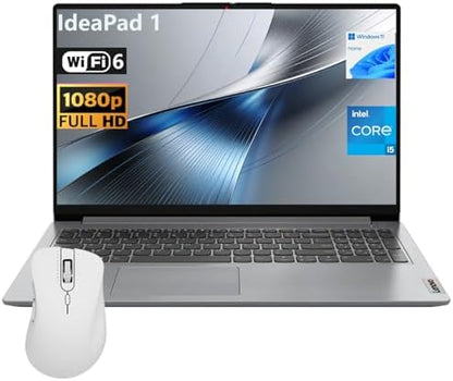 Lenovo IdeaPad Eco-Friendly Slim Laptop, 15.6" FHD Business and Student, Office 365 for The Web, Intel 10-Core i5-1335U(Beat Ryzen 7 7730U), 8GB RAM, 128GB SSD, Wi-Fi 6, Privacy Camera, Win11 Home