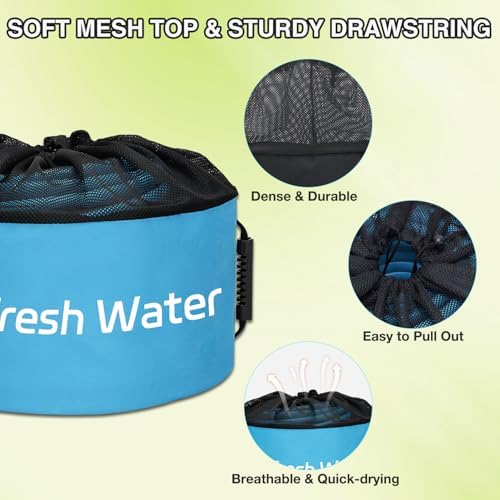 Nilight 4 Pack RV Hose Storage Bag Waterproof with Drawstring Mesh Top
