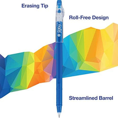 PILOT FriXion ColorSticks Erasable Gel Ink Pens, Blue, Pack of 12