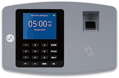 uAttend BN6700 Biometric Time Clock System for Small Business with Cloud-Based Employee Timecards