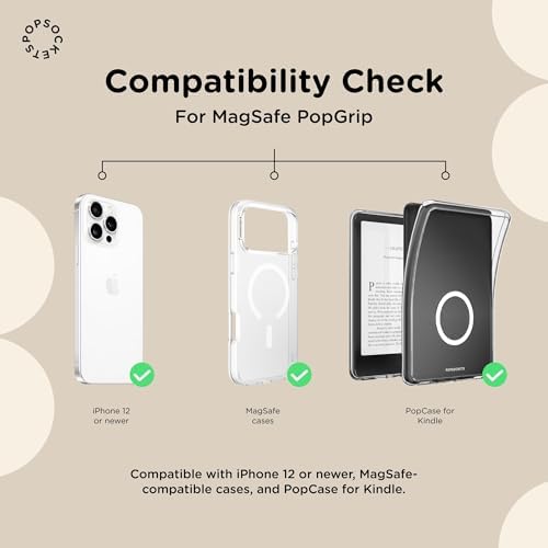 PopSockets Phone Grip for MagSafe, Magnetic Holder- Oxblood